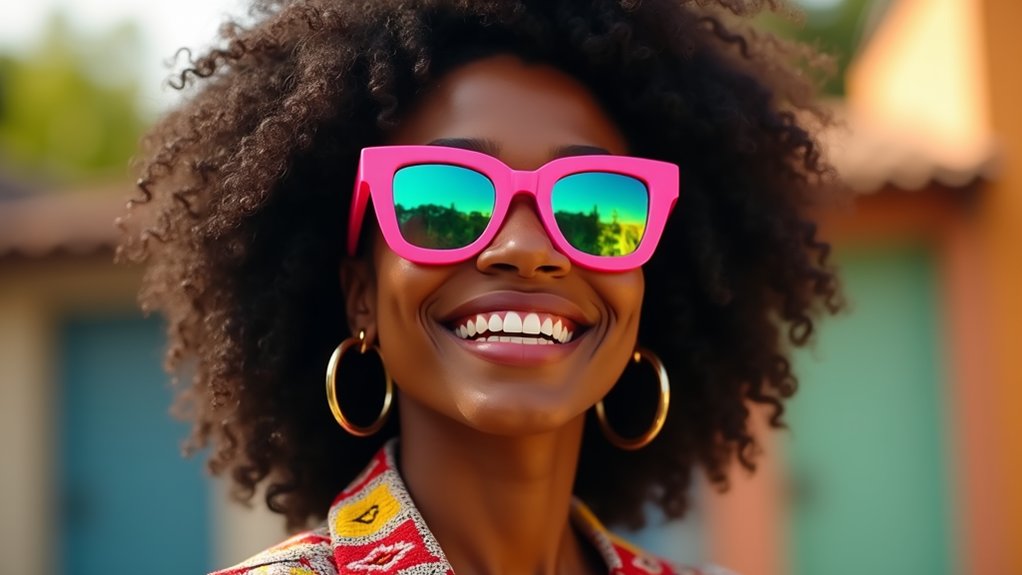 óculos de sol e armações ousados