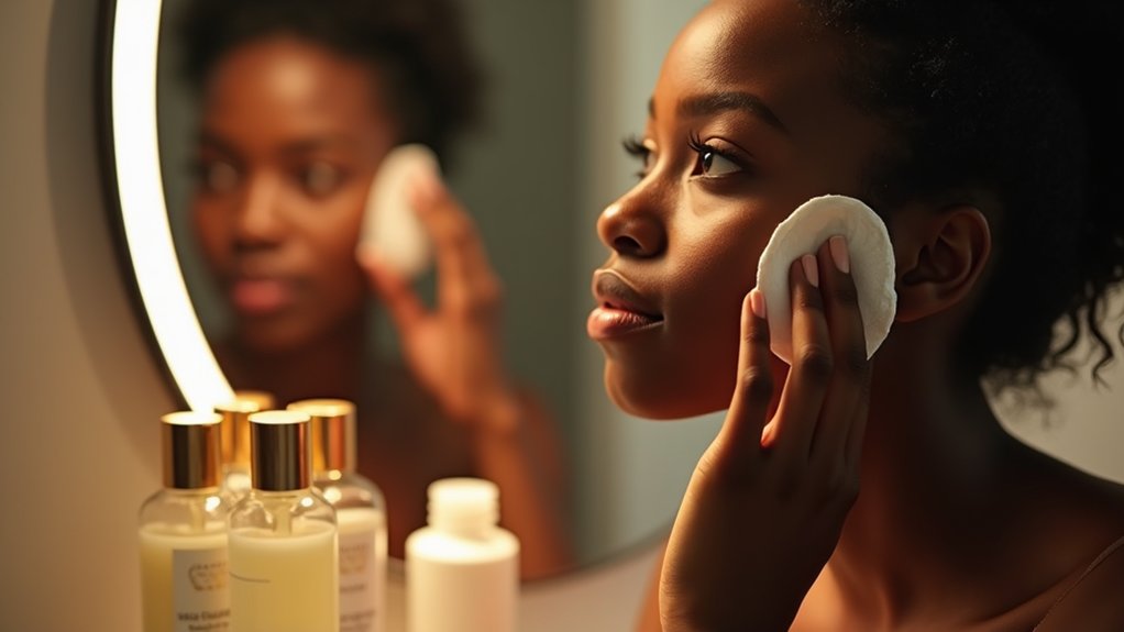 escolha um tónico hidratante sem álcool