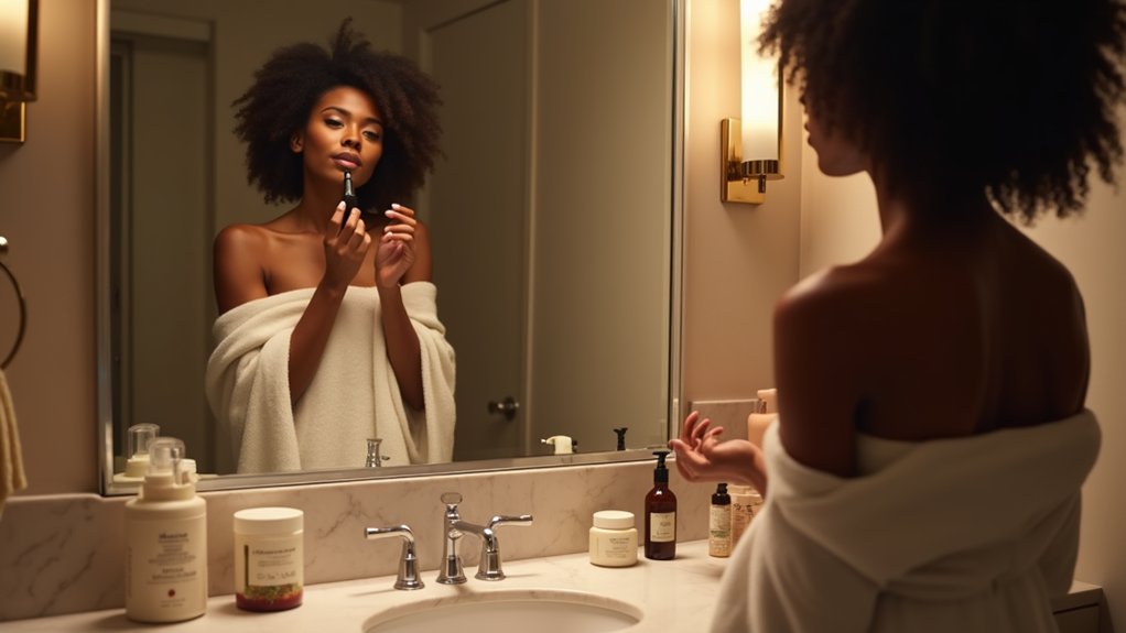 a consistência constrói uma pele bonita