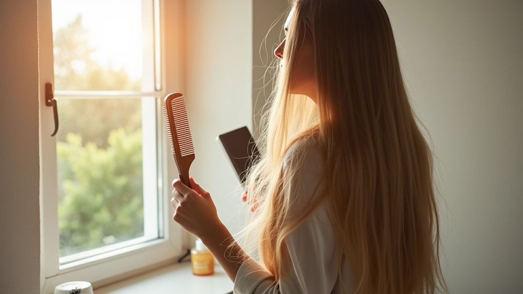 limite o uso de ferramentas de calor para proteger o cabelo