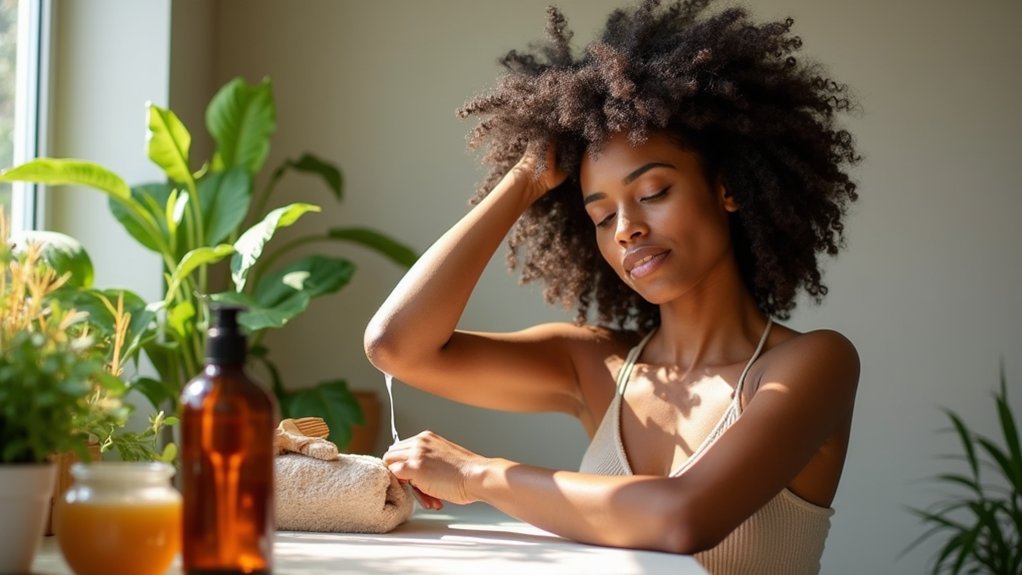 rotina de champô natural sem sulfatos