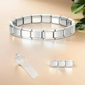 Pulseira Charm Italiana em Aço Inoxidável DIY
