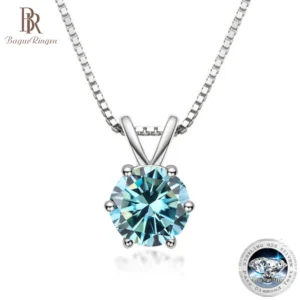 Colar Moissanite 1ct em Prata 925