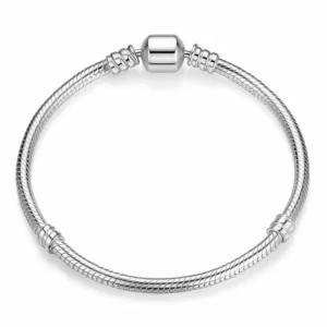 Pulseira Osso de Cobra em Prata 925 Original