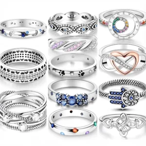 Anel Infinito Lua Estrela em Prata 925